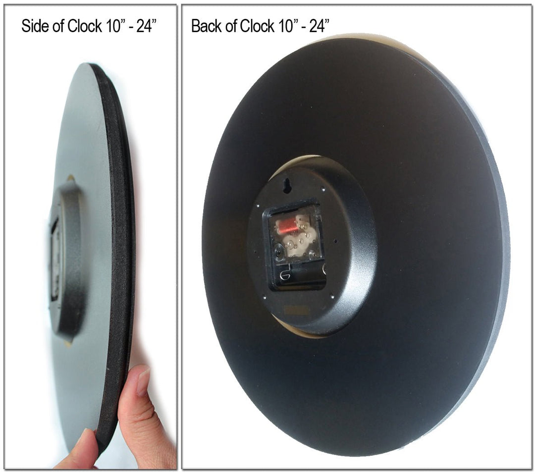 Metal Look Logo Clock - CustomBigClocks