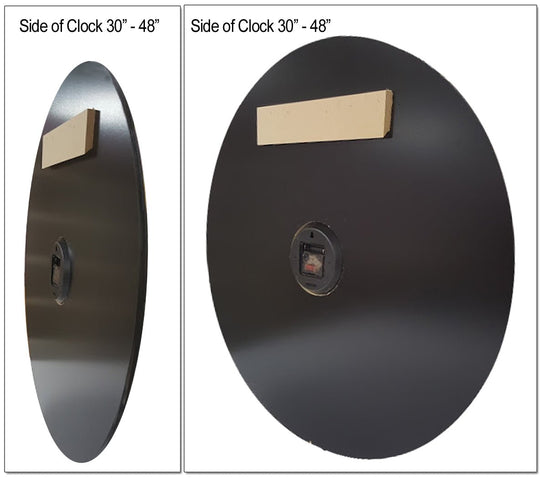 Blue &amp; White Pendulum Clock - CustomBigClocks
