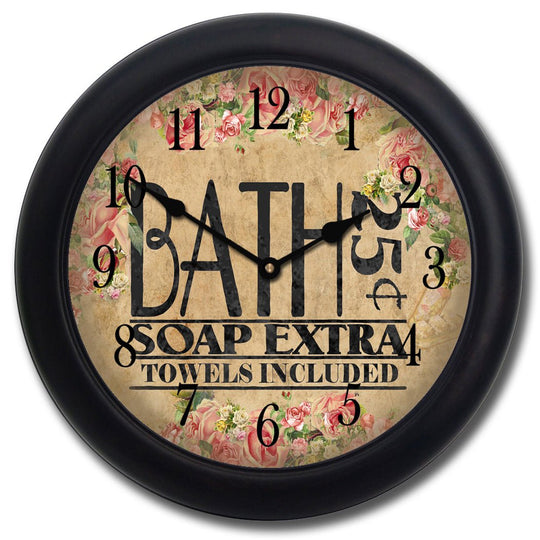 Antique Bath Clock - CustomBigClocks