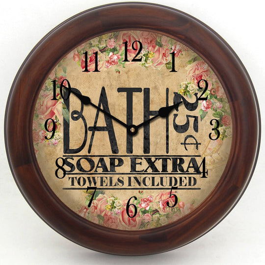 Antique Bath Clock - CustomBigClocks