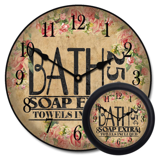 Antique Bath Clock - CustomBigClocks