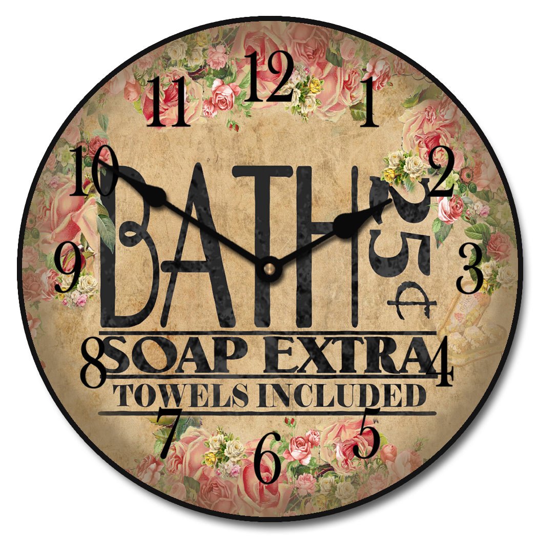 Antique Bath Clock - CustomBigClocks