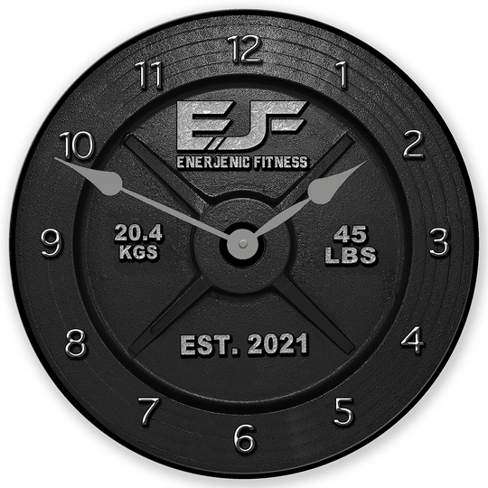 Personalized Barbell Wall Clock
