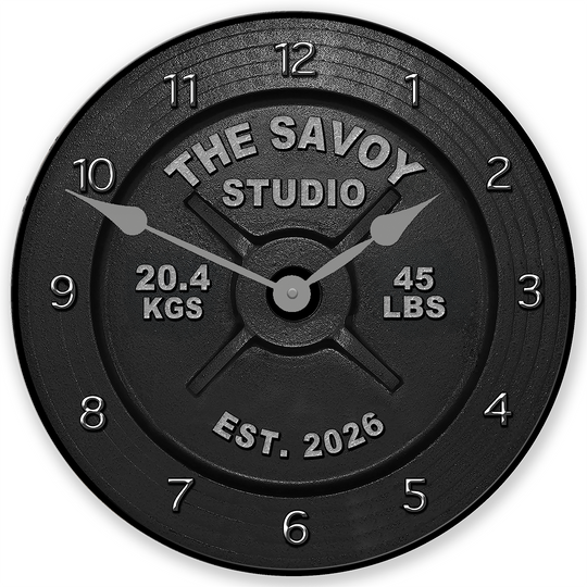 Personalized Barbell Wall Clock