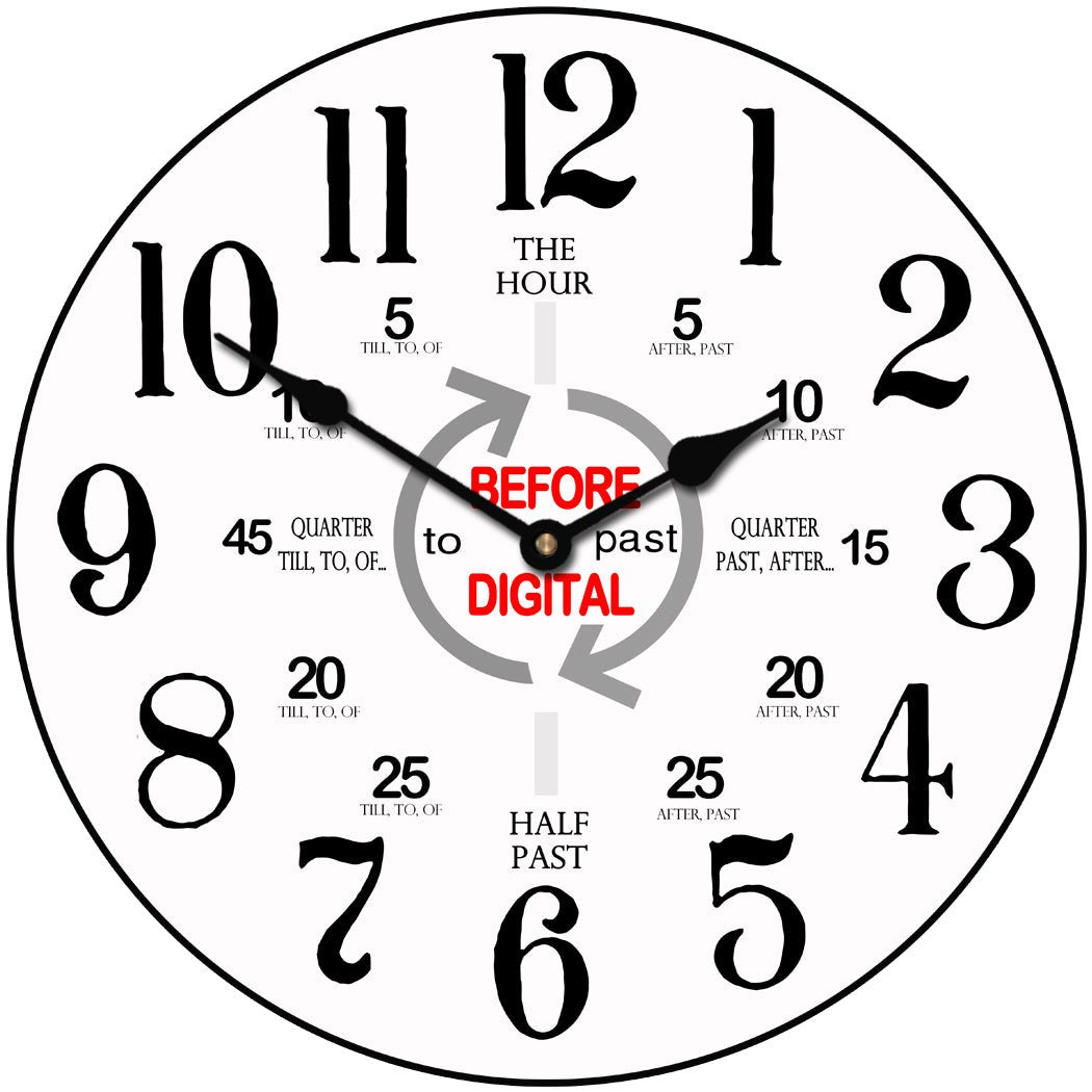 Before Digital Clock - CustomBigClocks