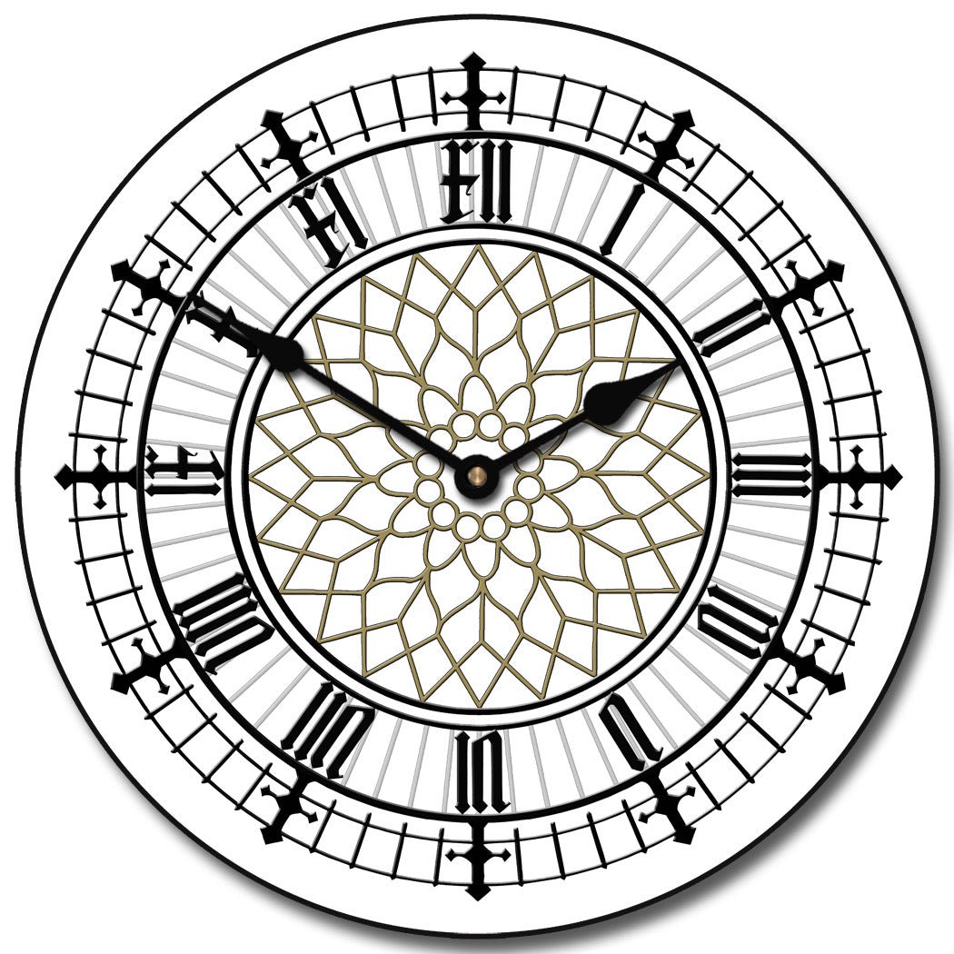 Big Ben White Clock - CustomBigClocks