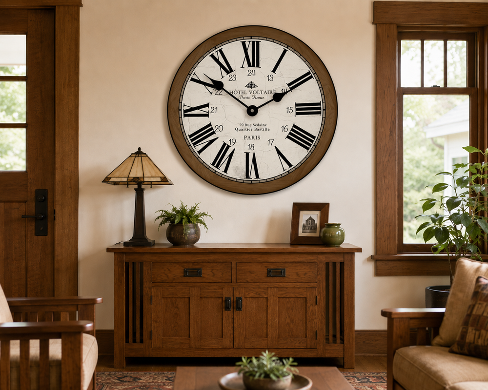 Hotel Voltaire Brown Clock