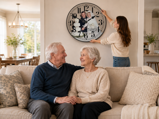 Personalized Round Photo Wall Clock