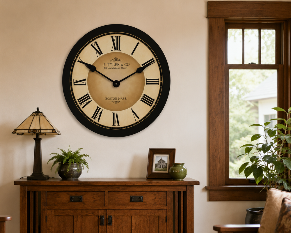 Galway Black Wall Clock