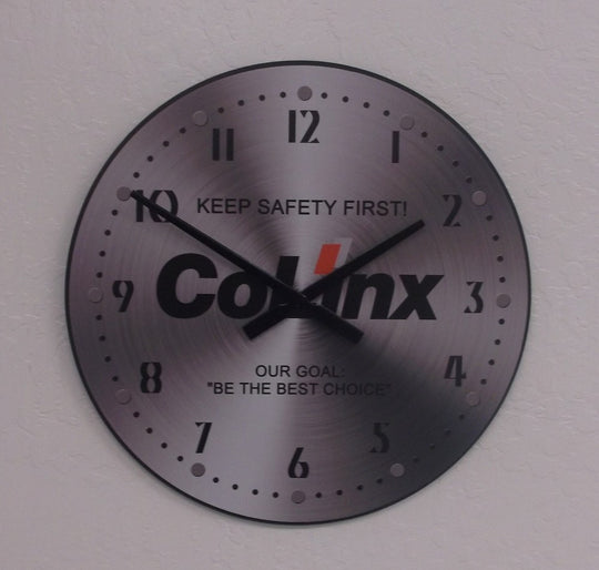 Logo Clocks wall clock, 36 inch - detail view