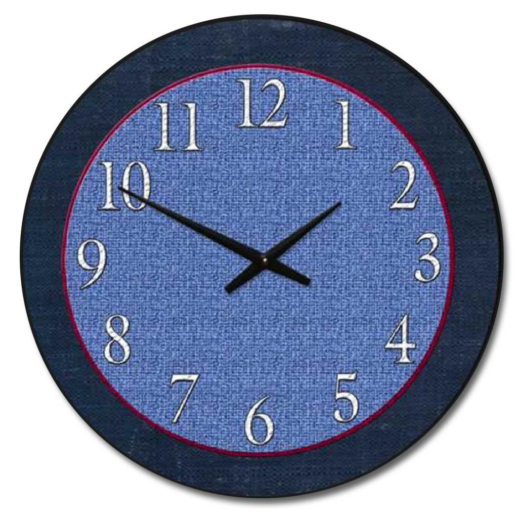 Denim Clock - CustomBigClocks