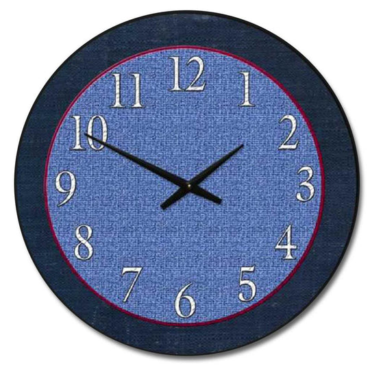 Denim Clock - CustomBigClocks