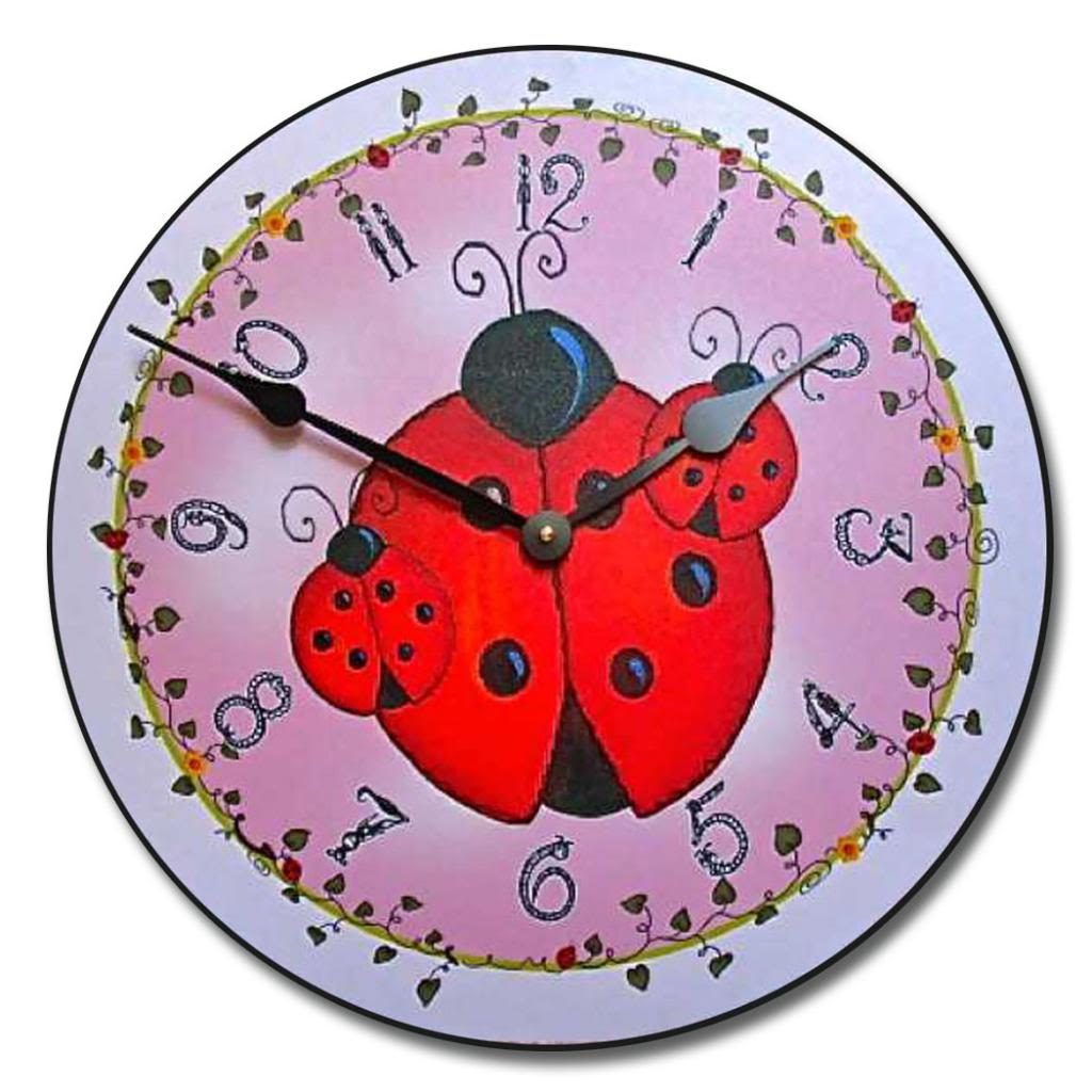 Lady Bug Clock - CustomBigClocks