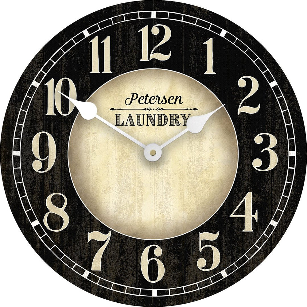 Antique Laundry Clock - CustomBigClocks