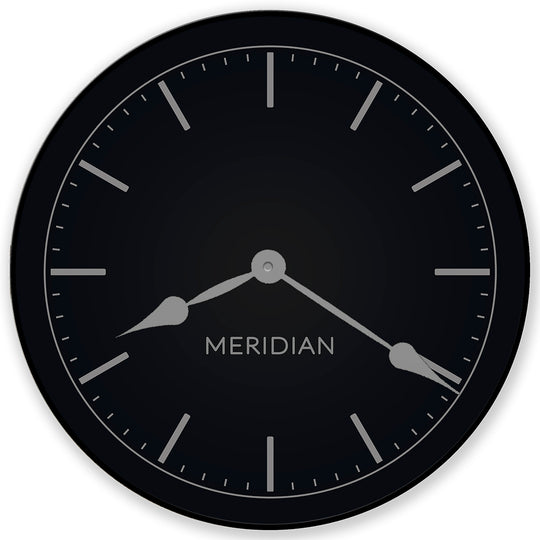 Meridian Wall Clock – Silent Non-Ticking Wall Clock for Living Room