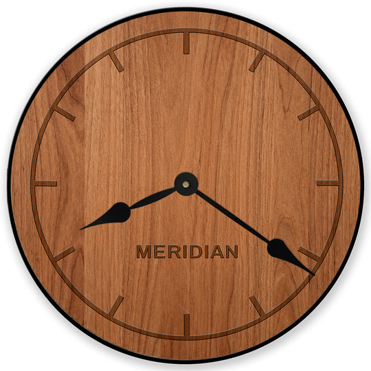 Meridian Wall Clock – Silent Non-Ticking Wall Clock for Living Room
