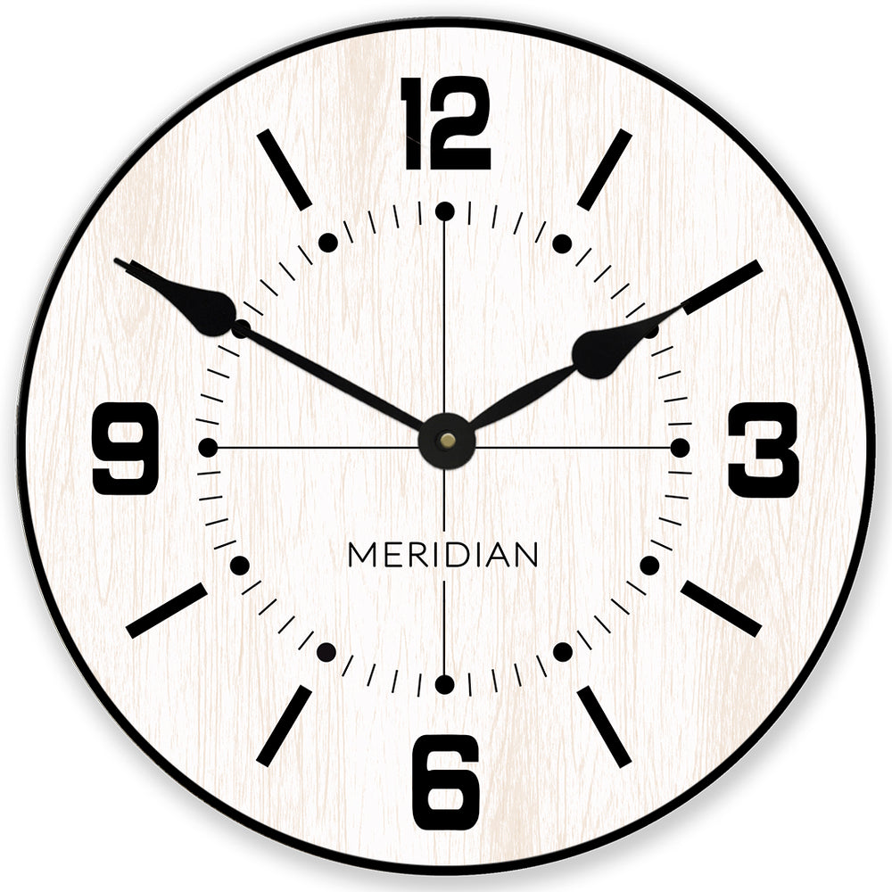 Meridian White Wall Clock