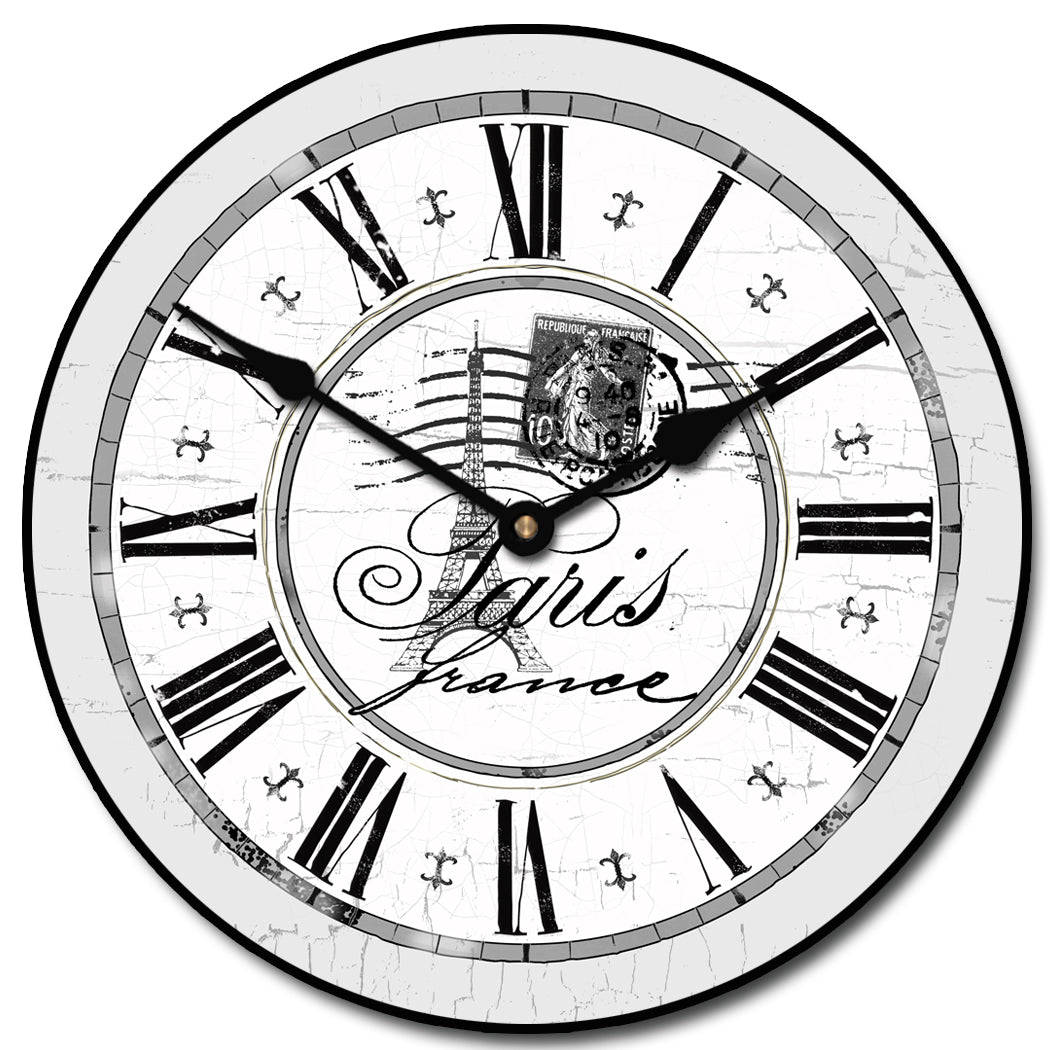 Paris Gray Clock - CustomBigClocks