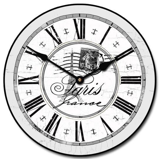 Paris Gray Clock - CustomBigClocks