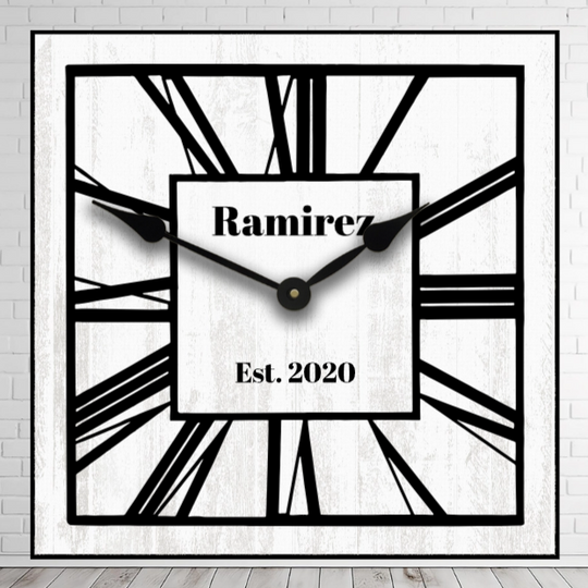 Square Wall Clock --Instant Preview