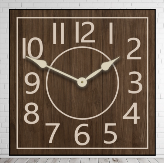 Square Wall Clock --Instant Preview