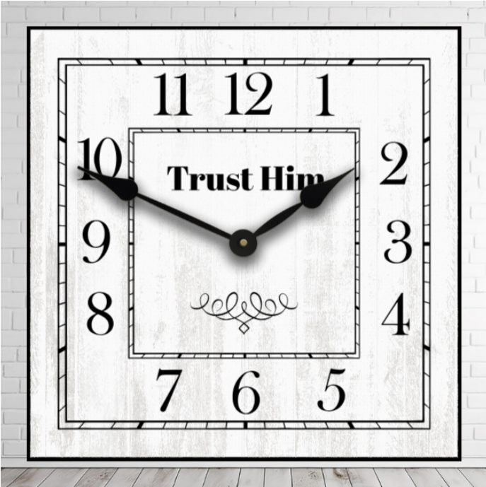 Square Wall Clock --Instant Preview