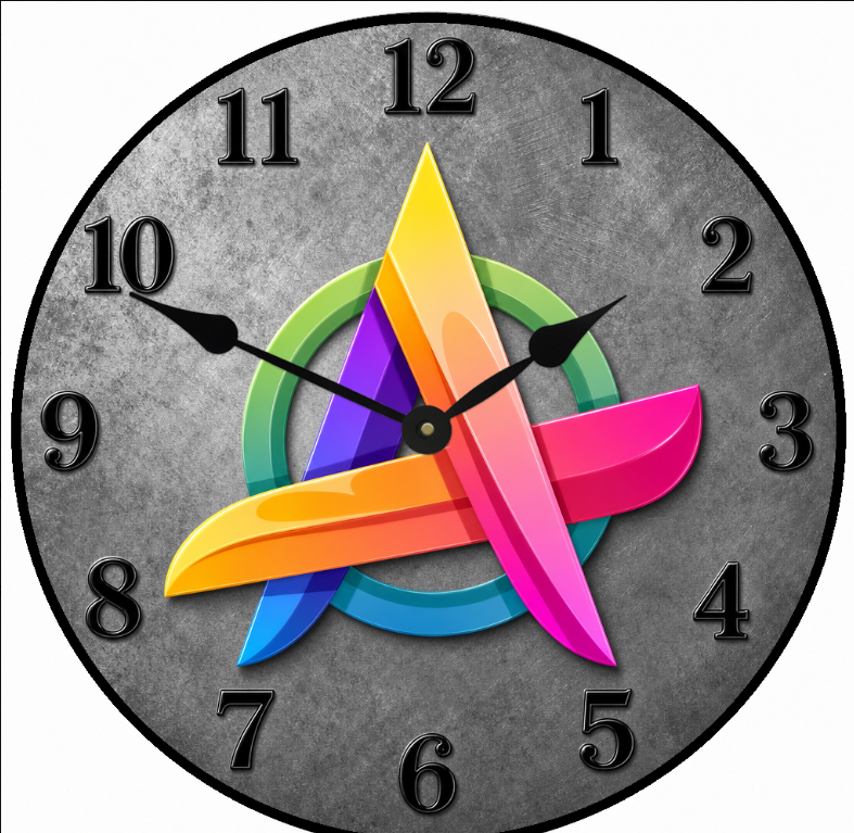AI--You Design AI Logo Clocks-Instant Preview