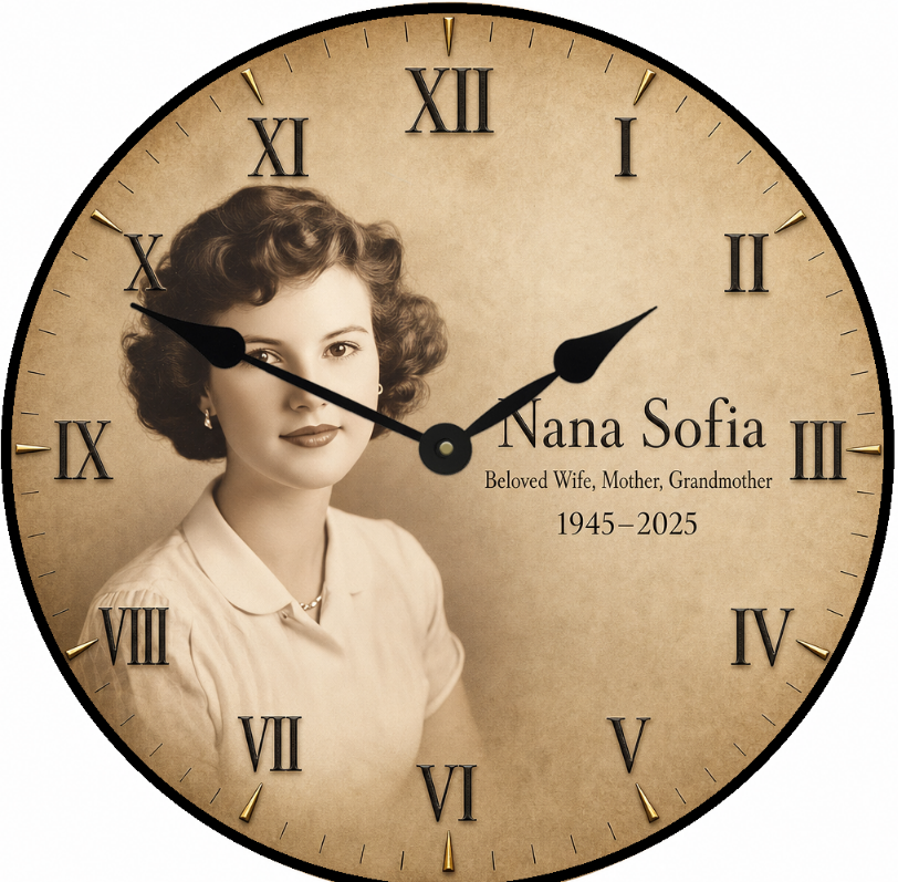 AI--You Design AI Memorial Clock-Instant Preview
