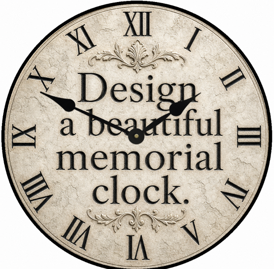 AI--You Design AI Memorial Clock-Instant Preview