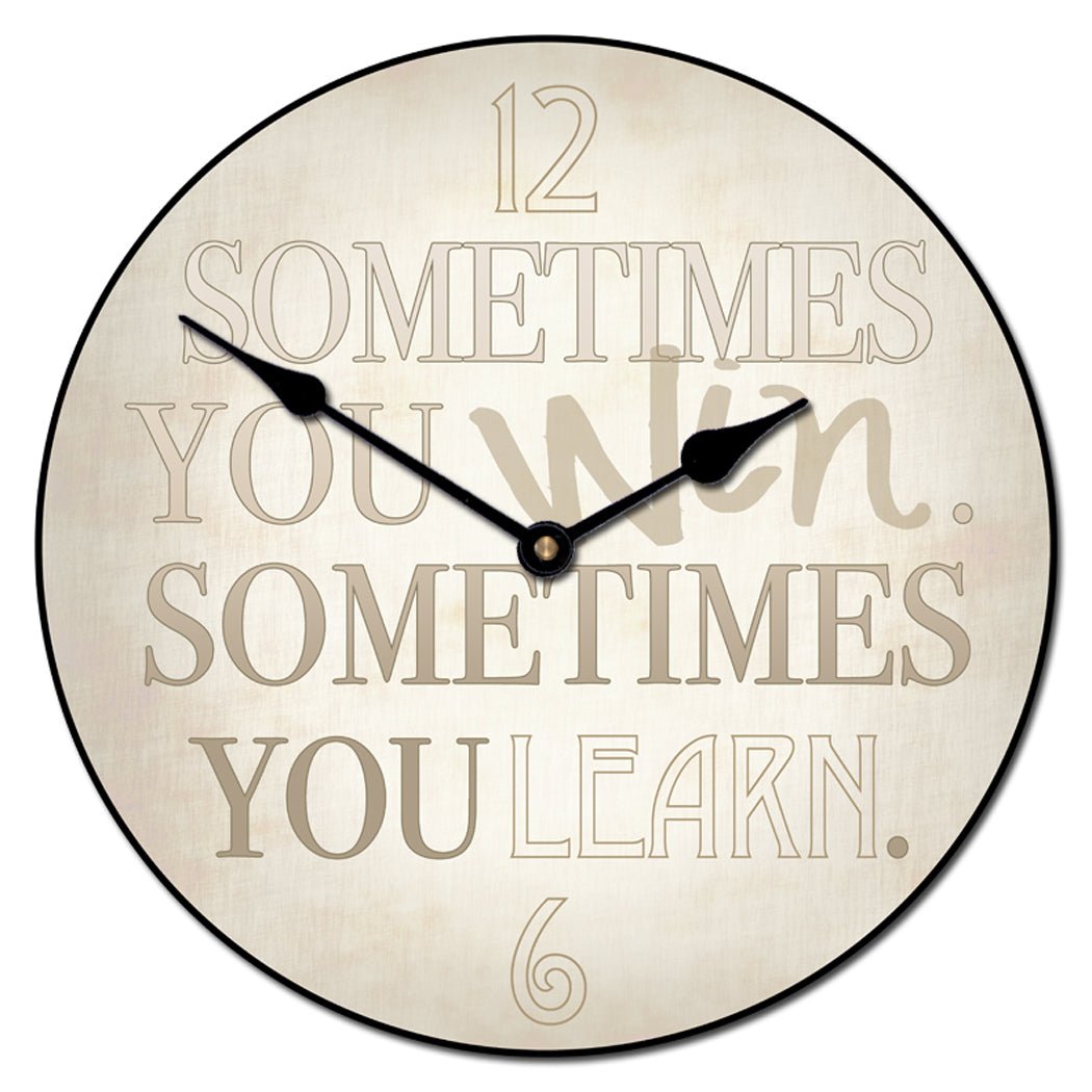 Sometimes You Learn Clock - CustomBigClocks