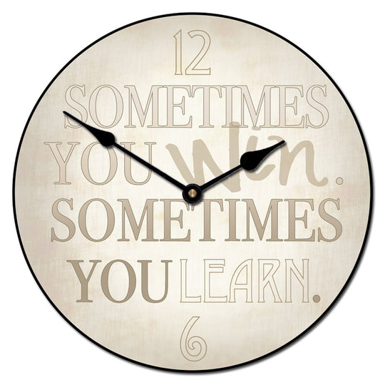 Sometimes You Learn Clock - CustomBigClocks