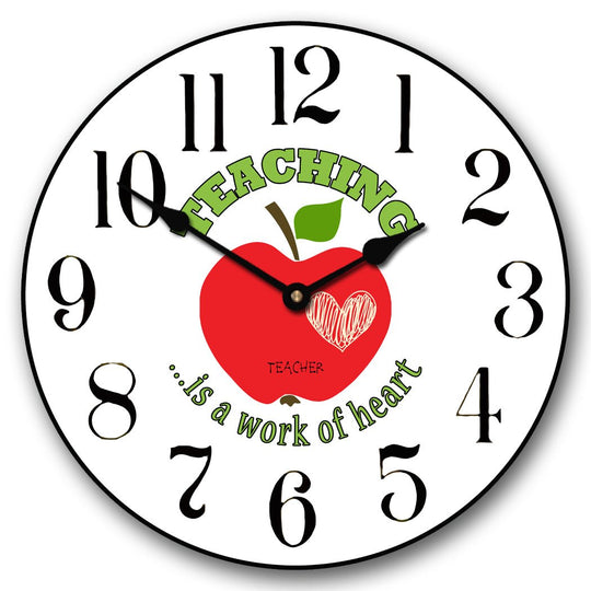 Teaching Is A Work Of Heart Clock - CustomBigClocks