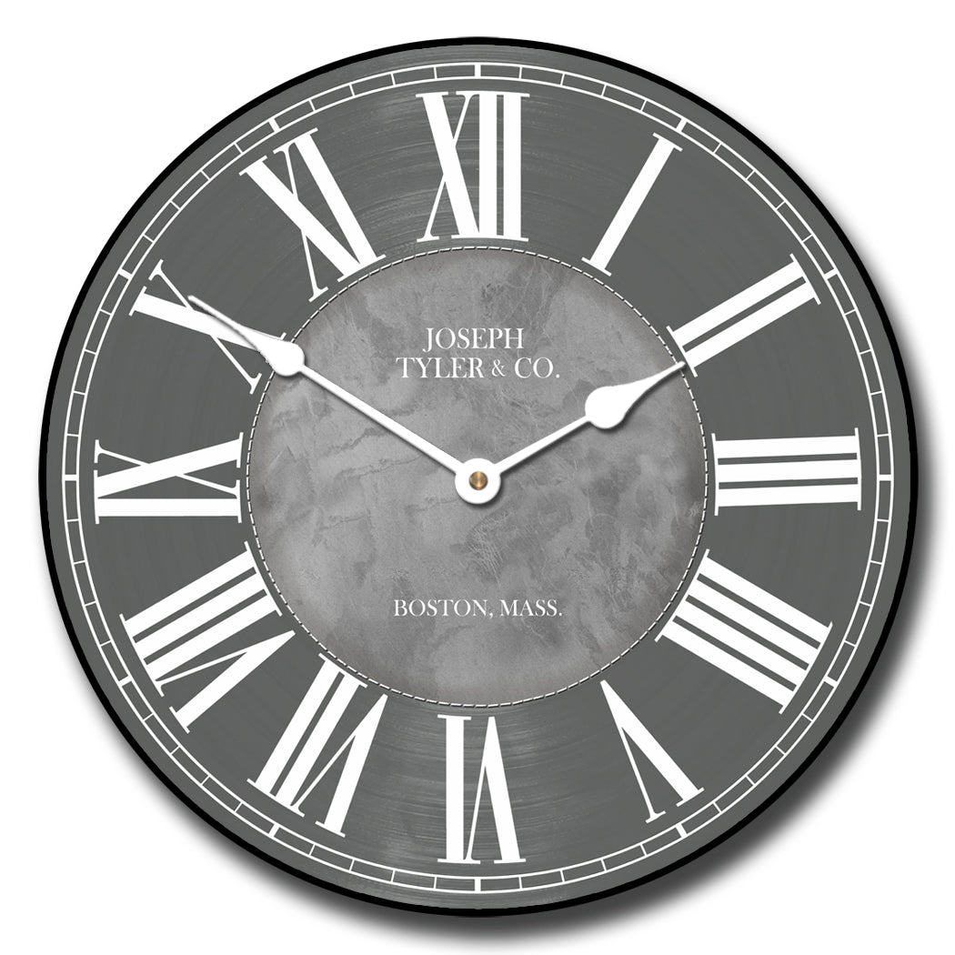 Waterford Gray Wall Clock - CustomBigClocks