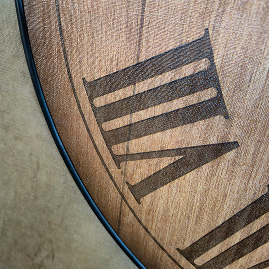 Wine Barrel Lid Clock