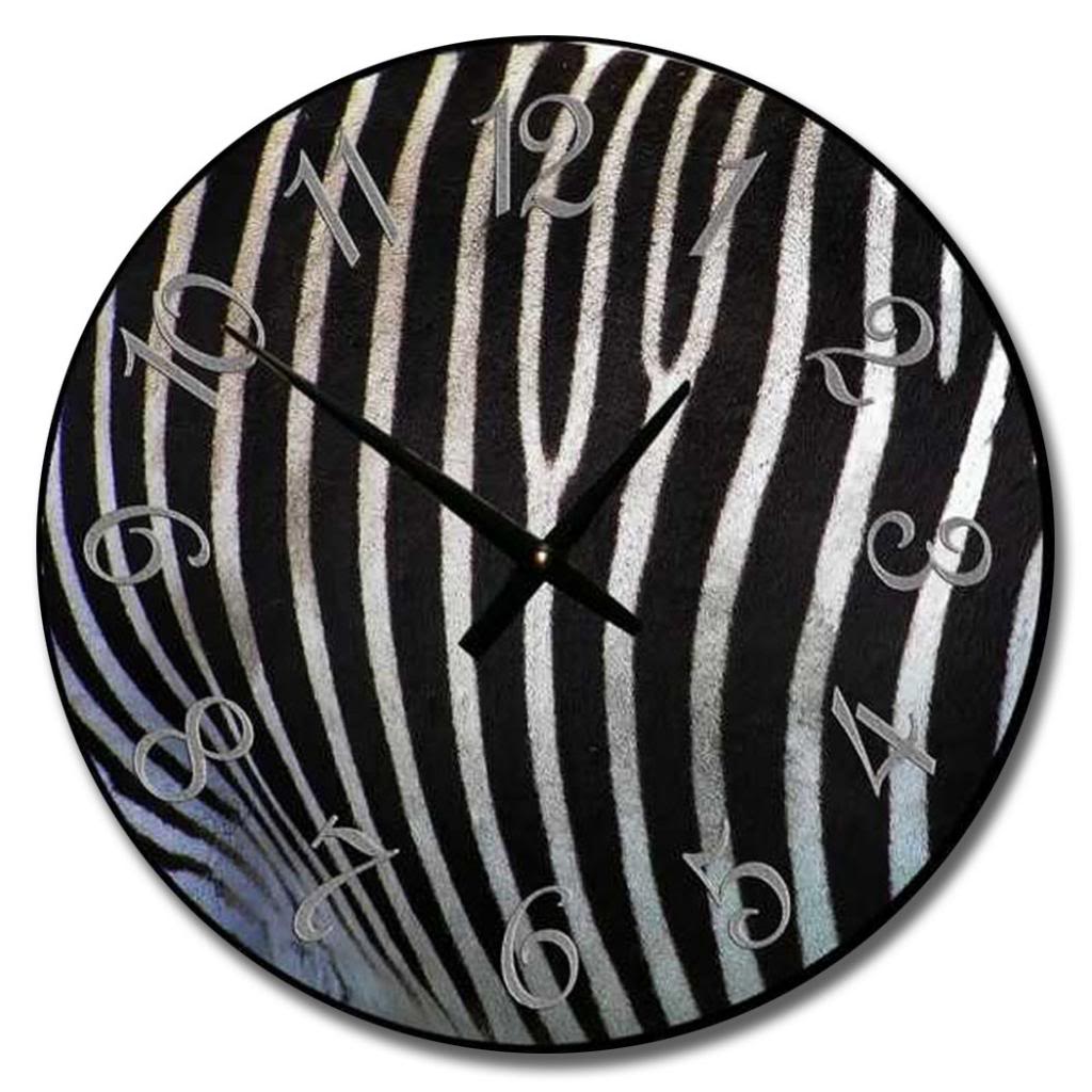 Zebra Clock - CustomBigClocks