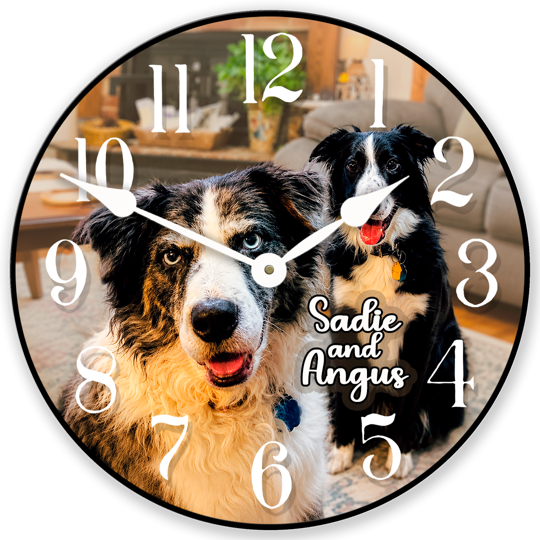 Personalized Round Photo Wall Clock