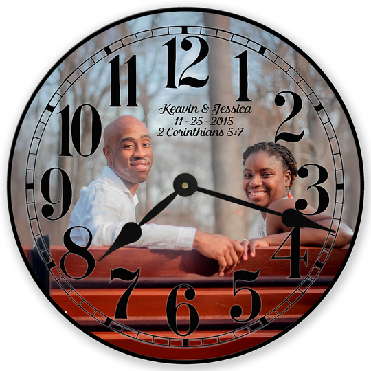 Personalized Round Photo Wall Clock