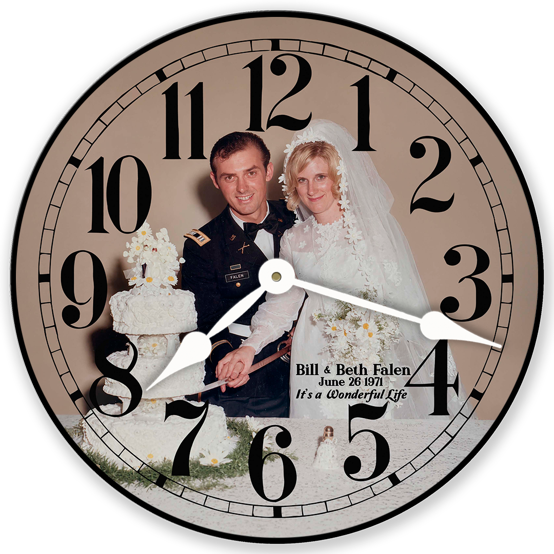 Personalized Round Photo Wall Clock