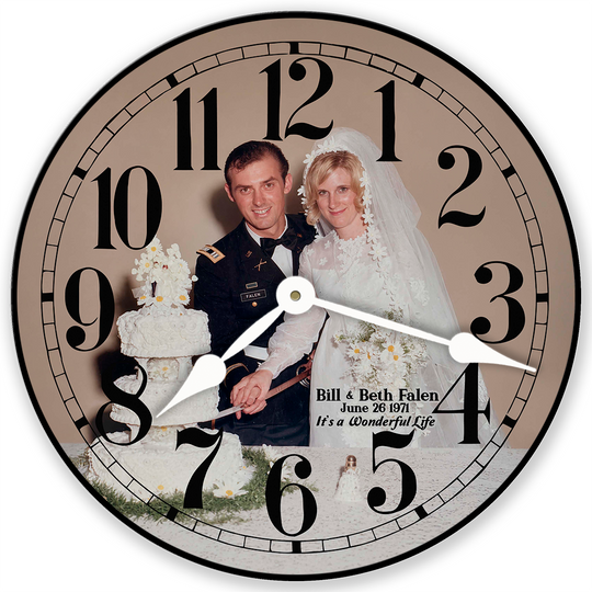 Personalized Round Photo Wall Clock