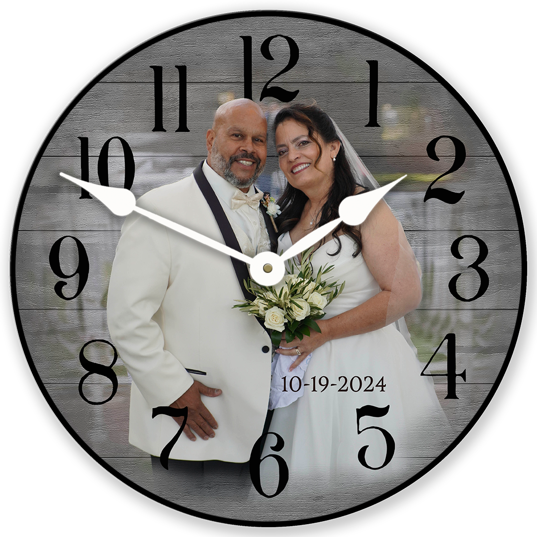 Personalized Round Photo Wall Clock
