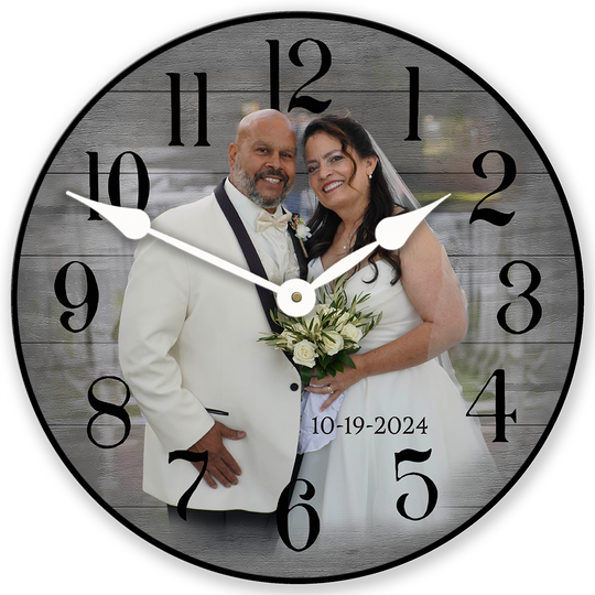 Personalized Round Photo Wall Clock