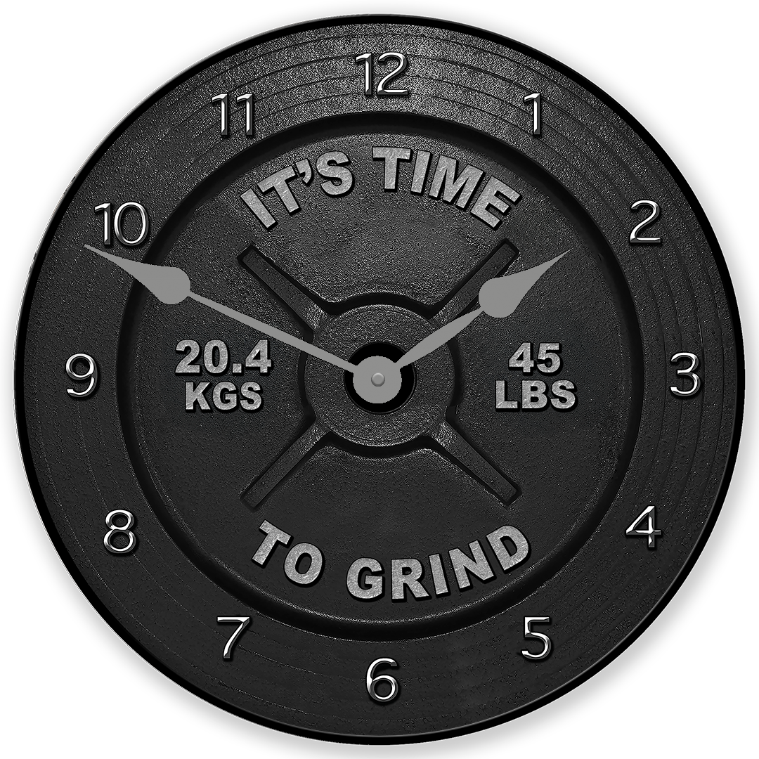 Personalized Barbell Wall Clock