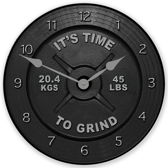 Personalized Barbell Wall Clock