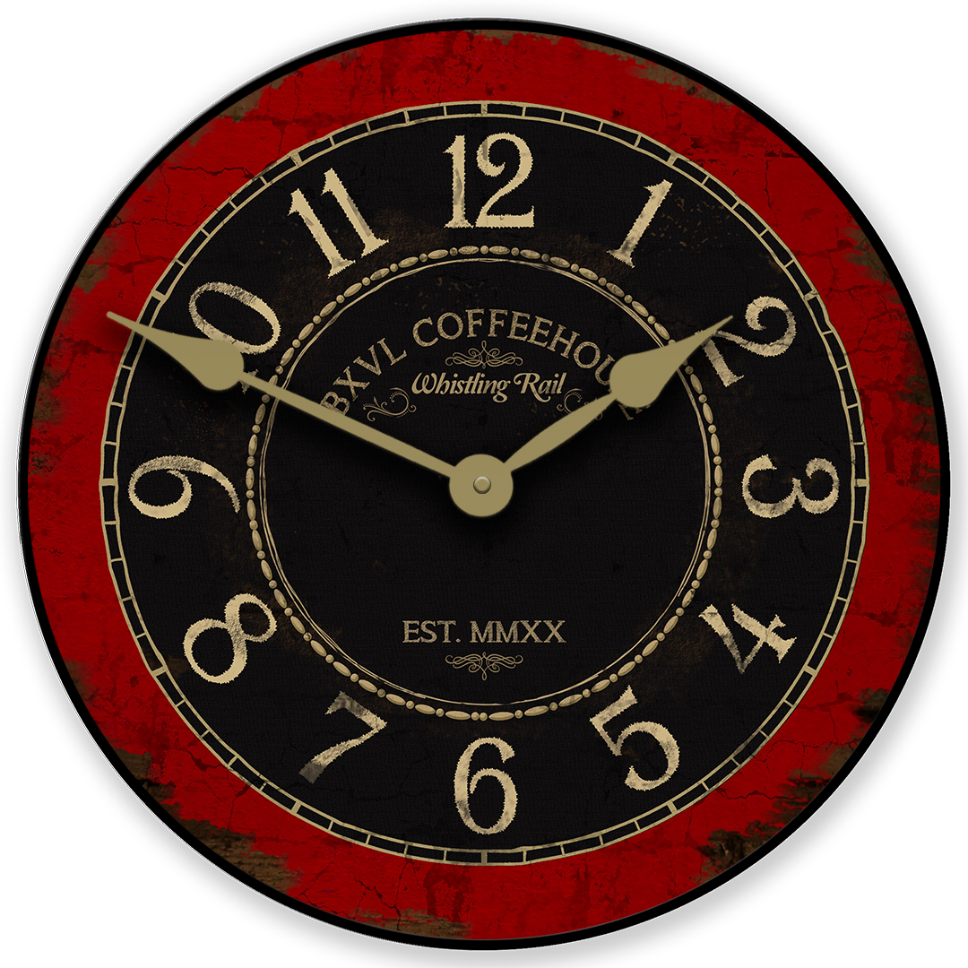 Bellingham Red Wall Clock