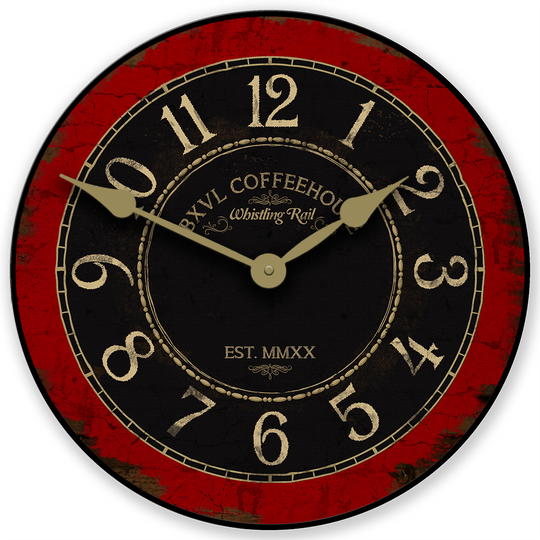 Bellingham Red Wall Clock