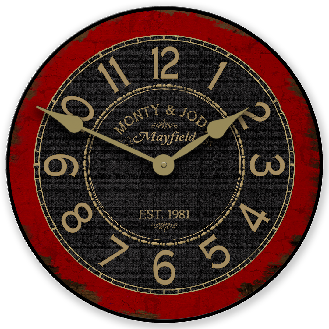 Bellingham Red Wall Clock