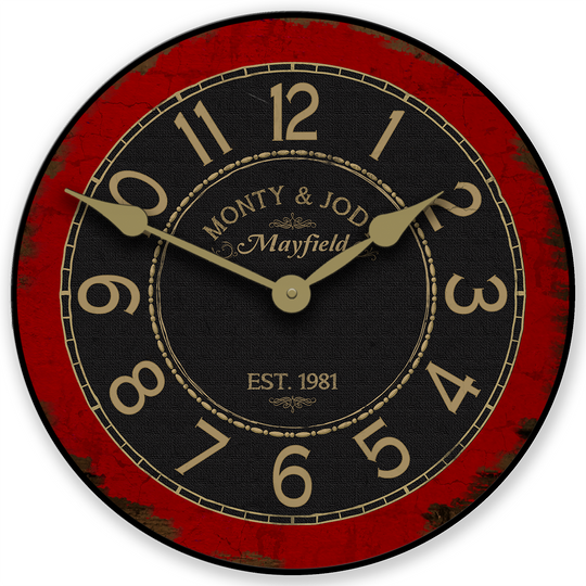 Bellingham Red Wall Clock