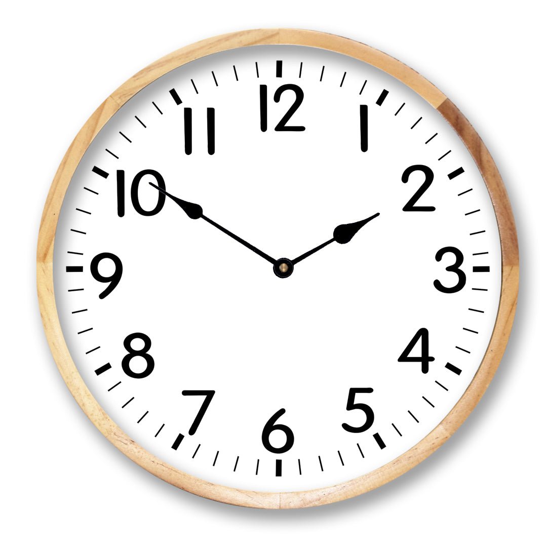You Design - Birch Framed Clock - CustomBigClocks