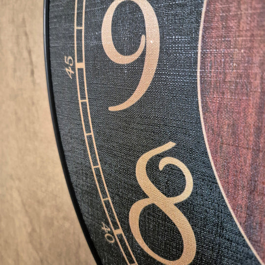 Black &amp; Wood Wall Clock