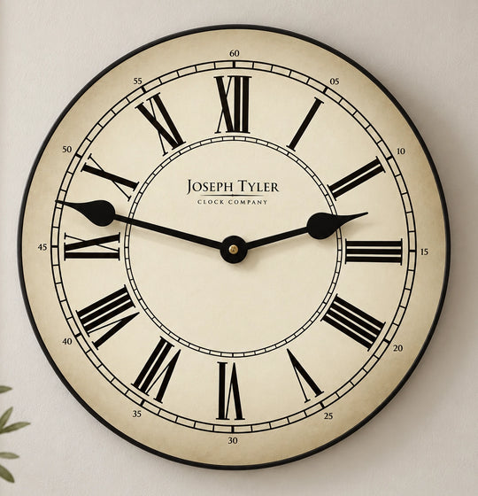 Classy Parchment Wall Clock 8 Sizes!!